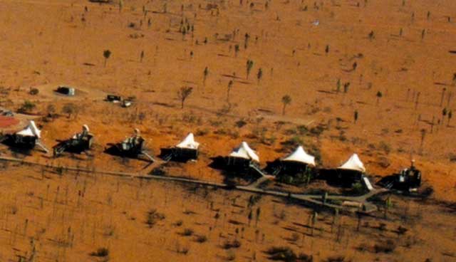 Bushfire near Ayers Rock