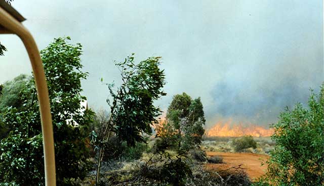 Bushfire near Ayers Rock